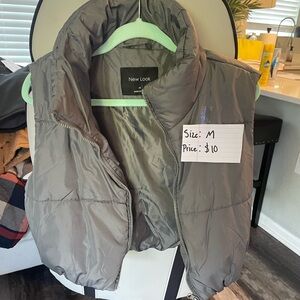 New Look Charcoal Puffer Vest